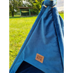 TeePee stan Golden dog 75 x 75 x 90 cm - modrý